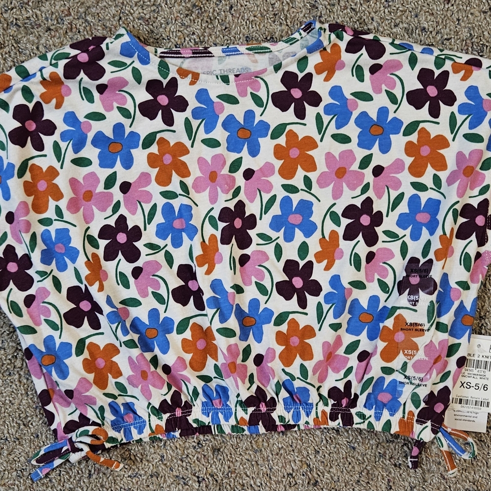 Colorful Floral Women's Top